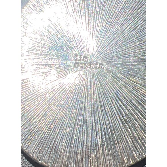 Lia Sophia Moon Dance Necklace Silver Tone Double Chain Front Toggle Clasp 15" - Picture 5 of 5